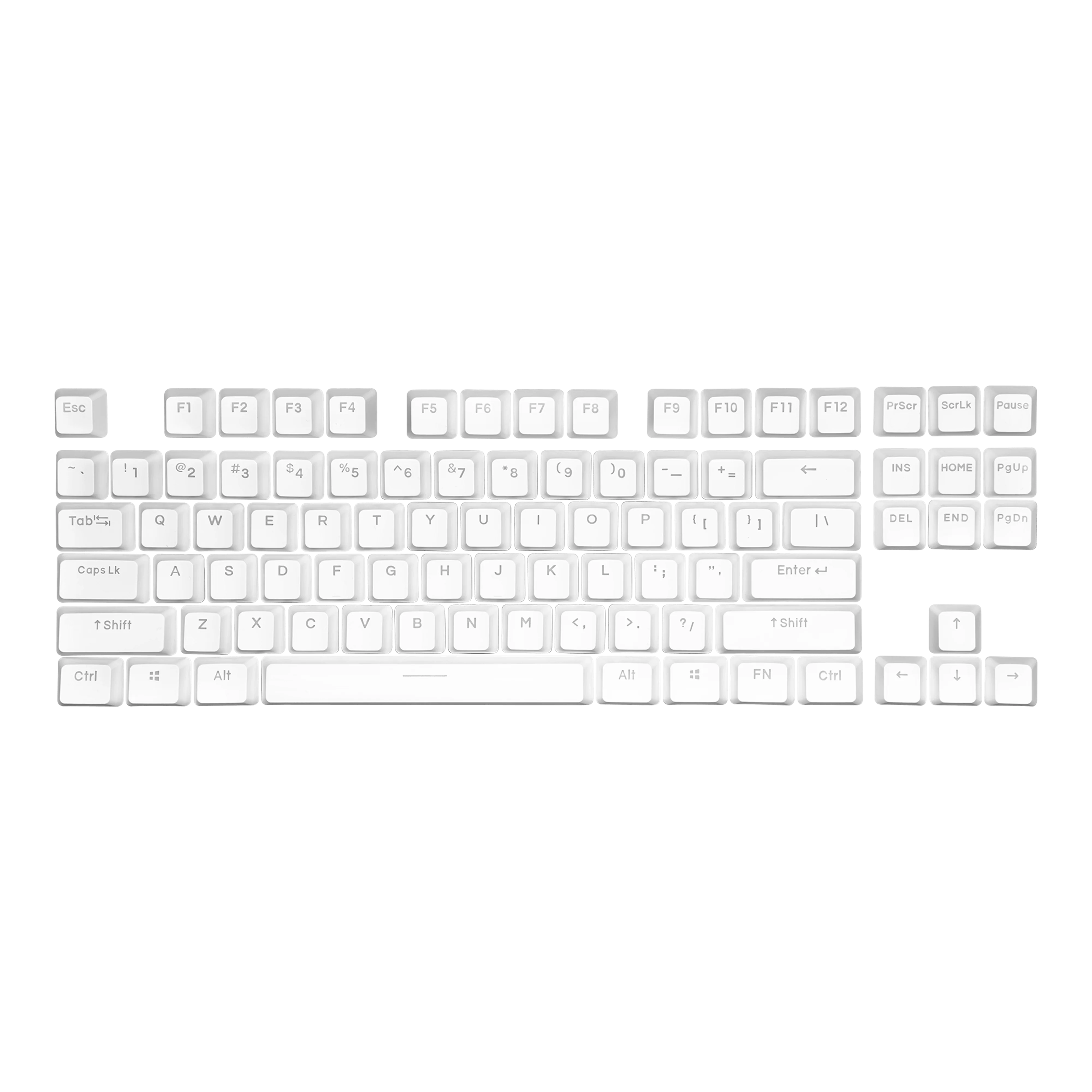 Cooler Master PBT doubleshot backlit keycap set - White - US QWERTY - Image 3