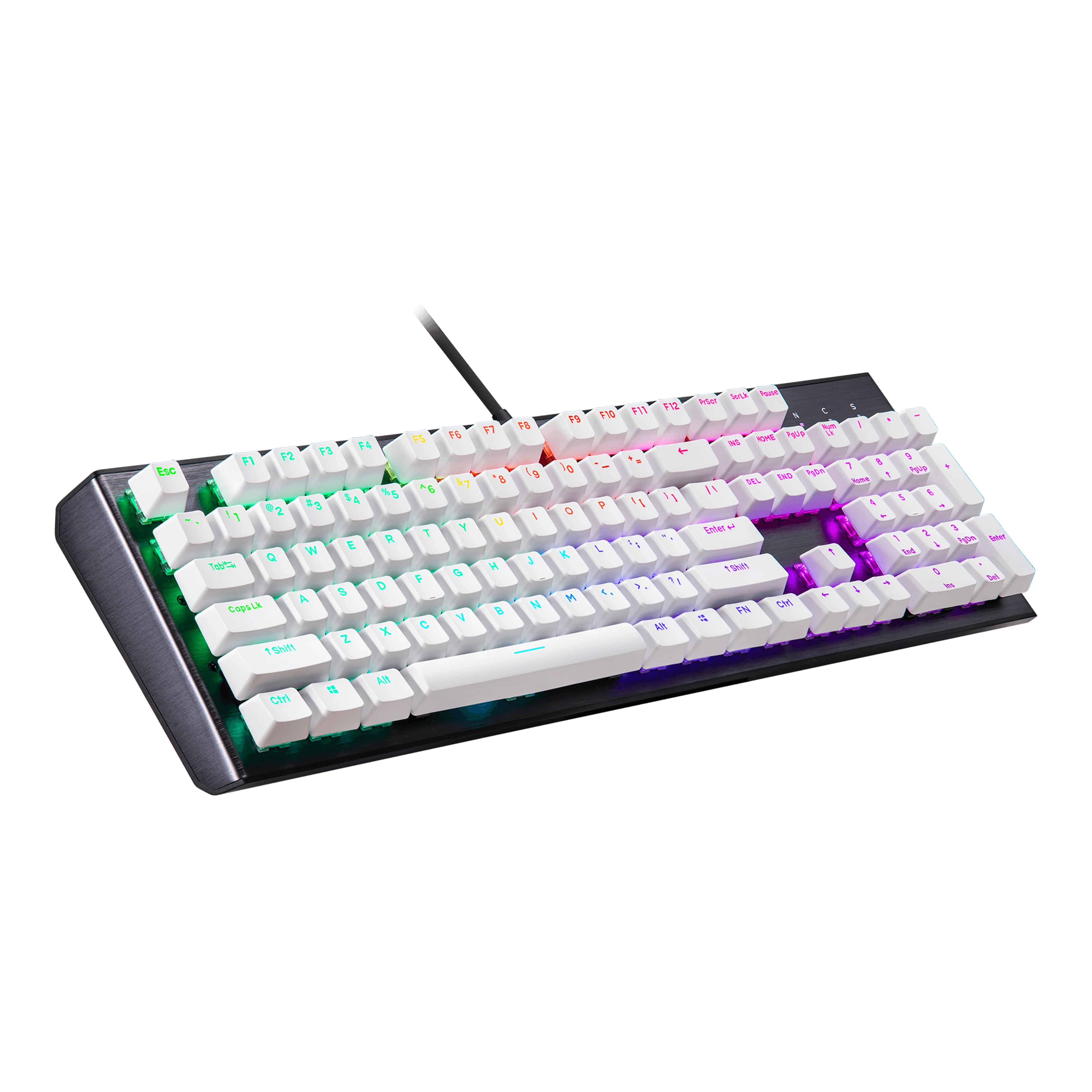Cooler Master PBT doubleshot backlit keycap set - White - US QWERTY - Image 4