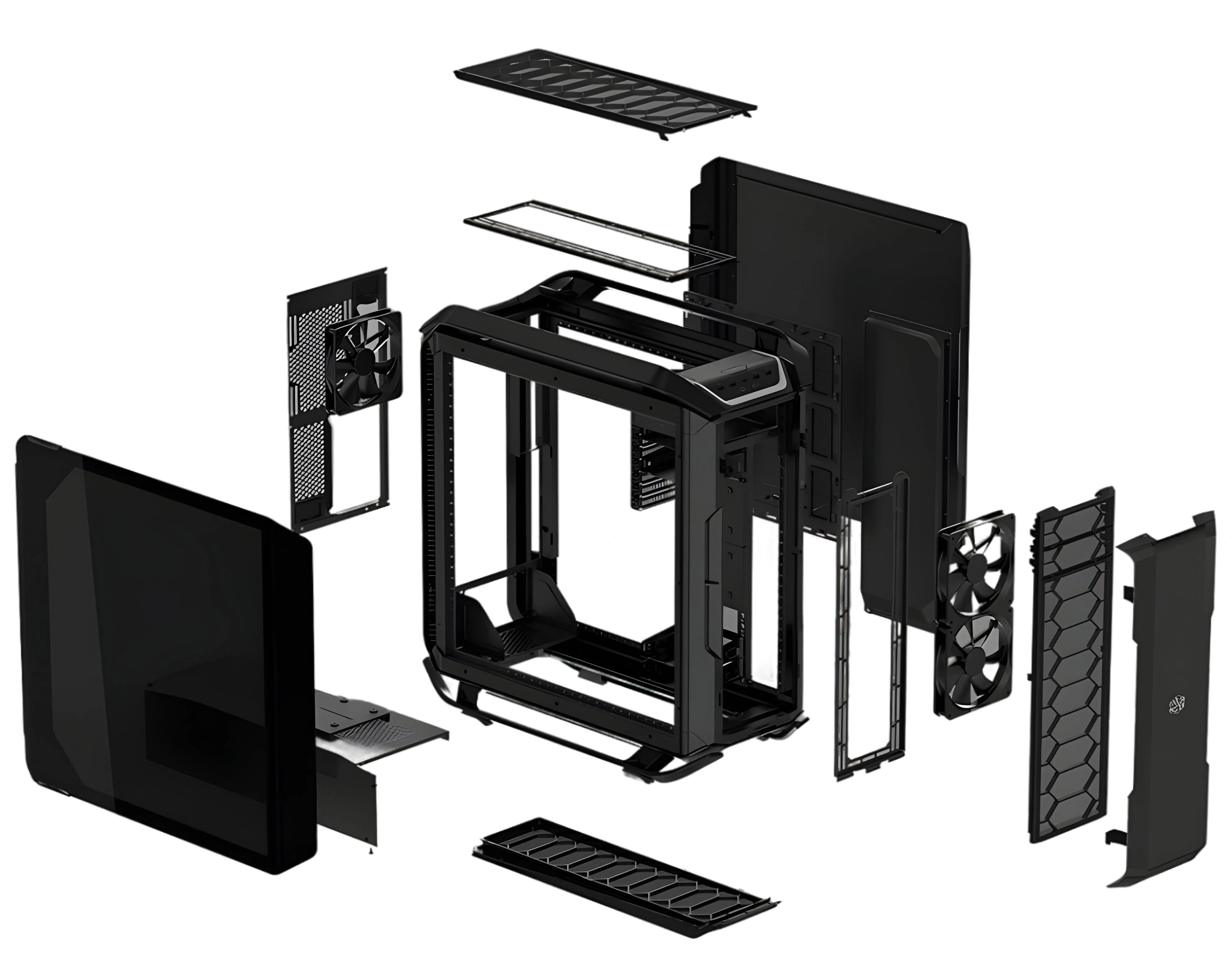 Top Cover & I/O Panel - Cosmos C700P Black Edition - Image 3